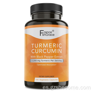 CUERMERA CON CÁPSULAS DE CURCUMIN CURCUMINA DE SALUD PIMINACIÓN